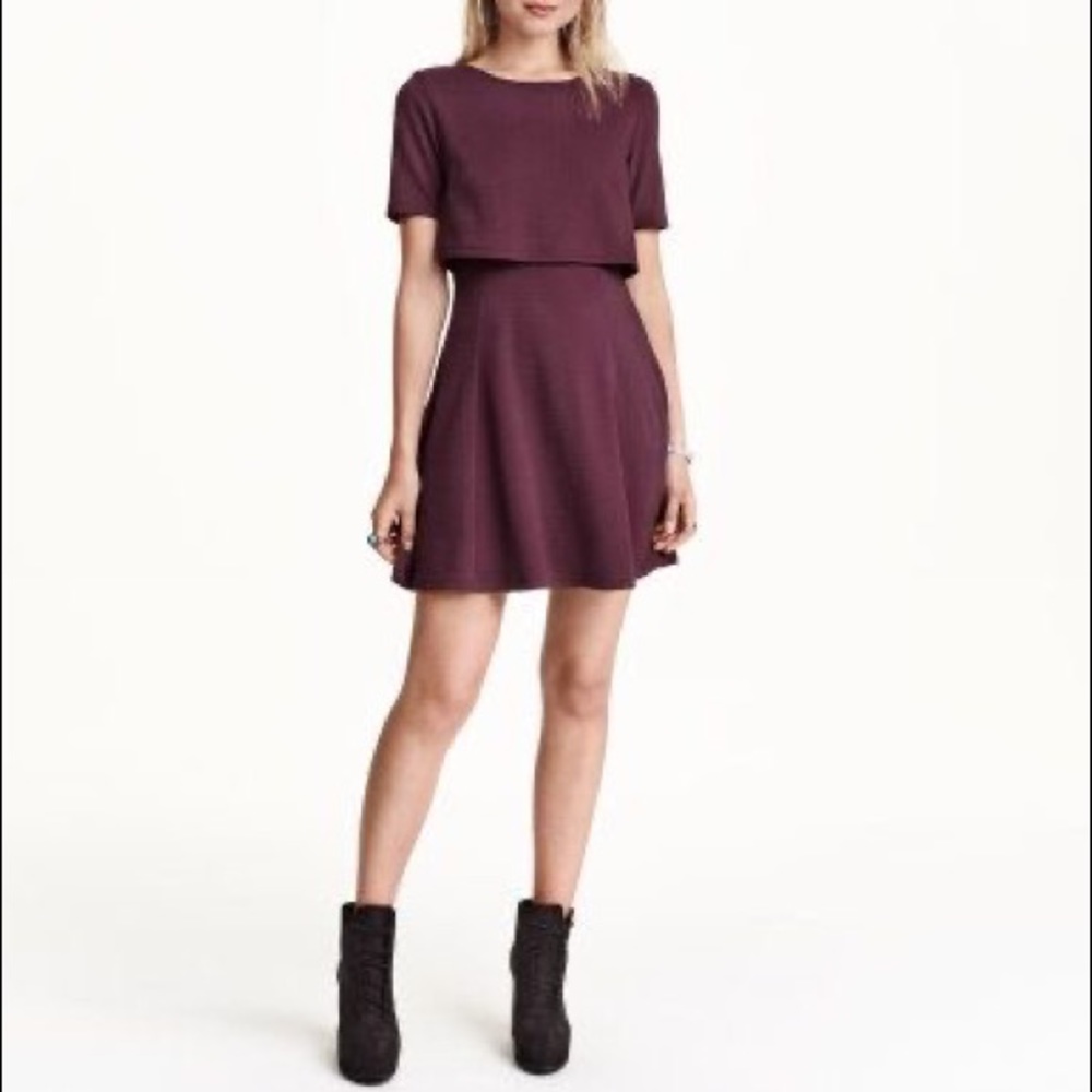 H&M - Textured A-line Dress
